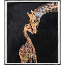 Giraffe-Novelty Sherpa Throw, , large